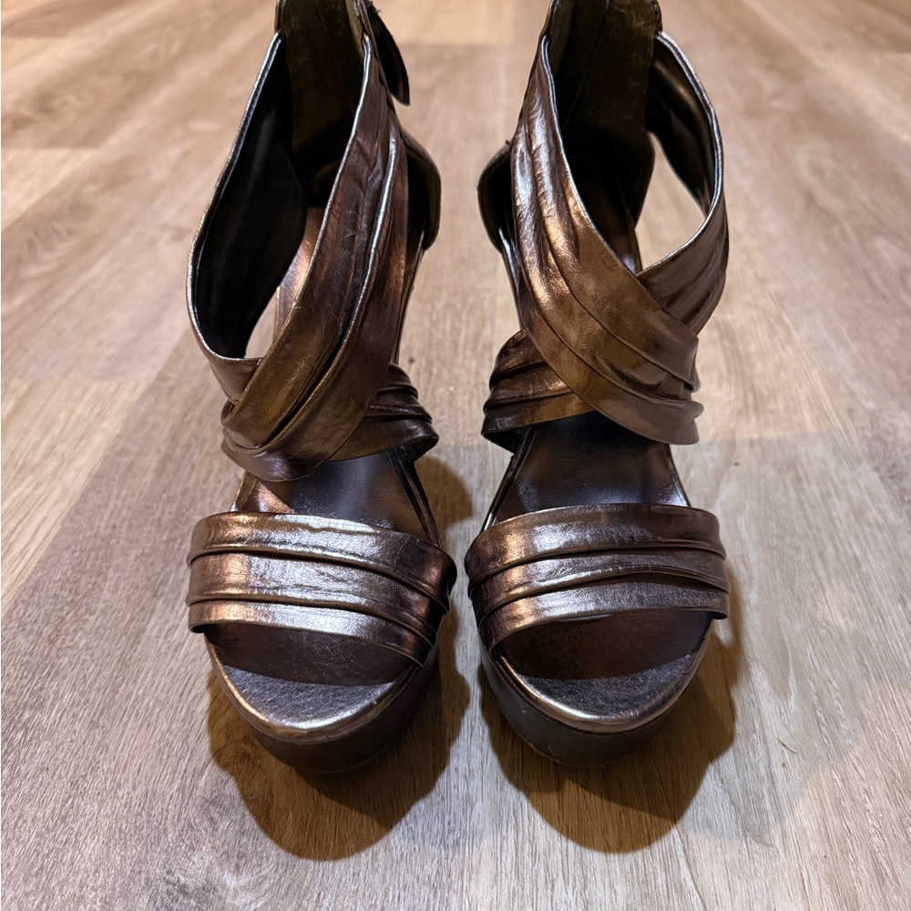 Elegant Bronze Women's Sandal heels